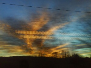 on the road
